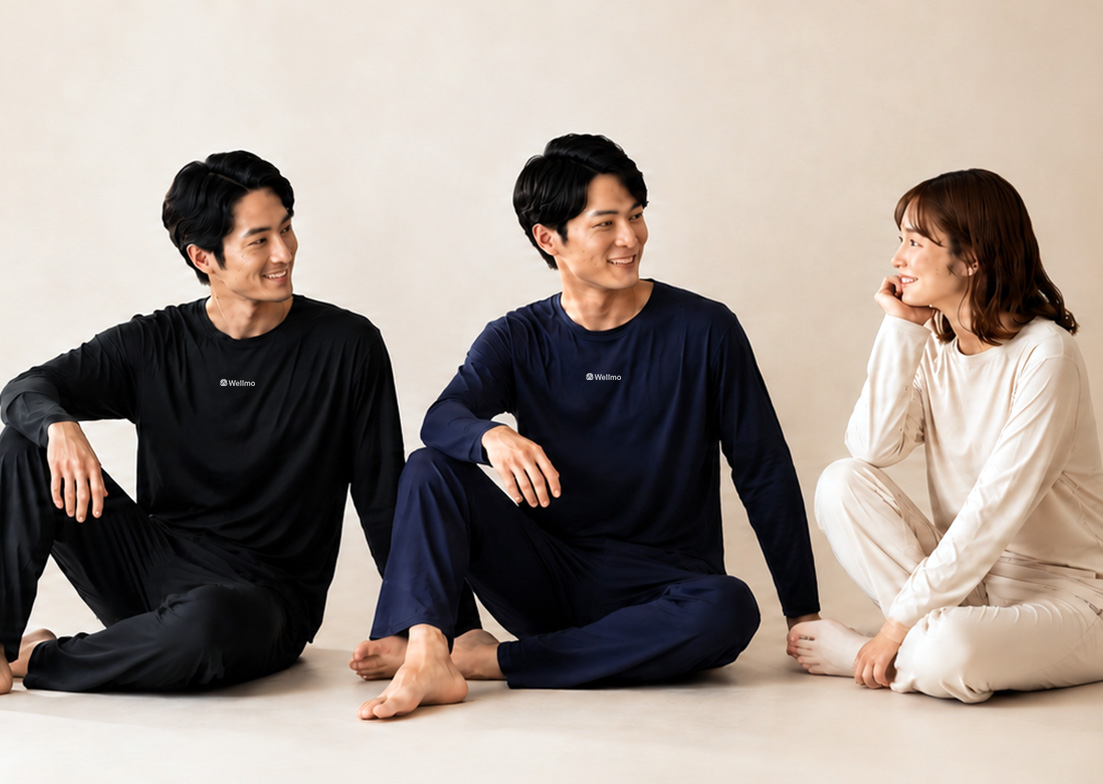 【新商品発売のお知らせ】Wellmo リカバリーウェア 長袖上下セット 販売開始