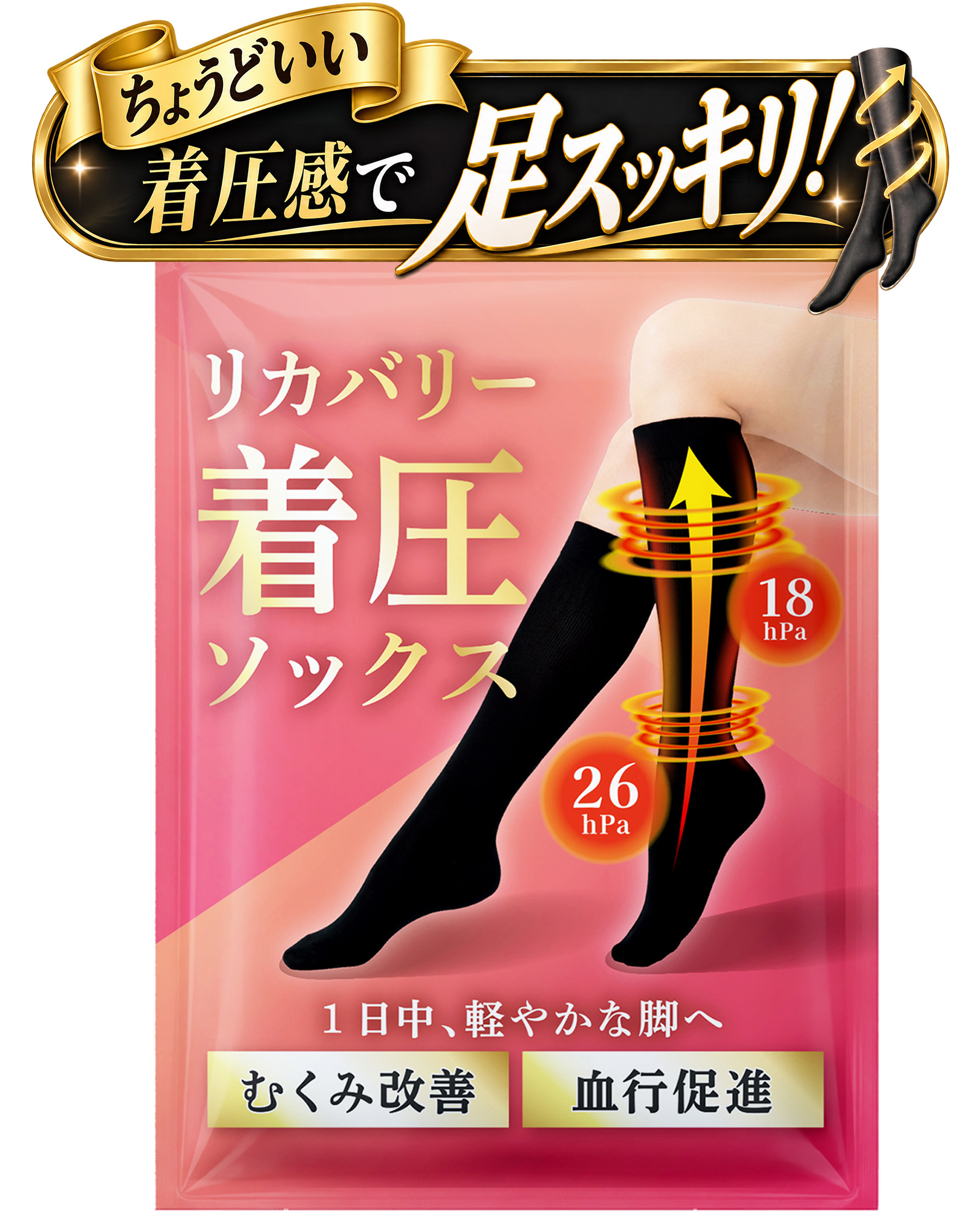 着圧ソックス（6タイプ展開）